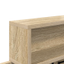 Perchero de pared Roble de Sonoma 100 x 12 x 43.5 cm