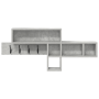 Perchero de pared con estante Gris concreto 100 x 12 x 43.5 cm