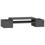 Solid pine wood monitor stand in gray, 70x27.5x15 cm by vidaXL, Computer bases and risers - Ref: Foro24-813966, Price: 31,45 ...