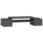 Solid pine wood monitor stand in gray, 70x27.5x15 cm by vidaXL, Computer bases and risers - Ref: Foro24-813966, Price: 31,10 ...
