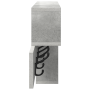 Perchero de pared con estante Gris concreto 100 x 12 x 43.5 cm