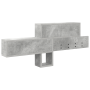Perchero de pared con estante Gris concreto 100 x 12 x 43.5 cm