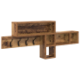 Perchero de pared Madera envejecida 100 x 12 x 43.5 cm