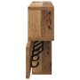 Perchero de pared Madera envejecida 100 x 12 x 43.5 cm