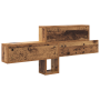 Perchero de pared Madera envejecida 100 x 12 x 43.5 cm