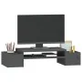 Solid pine wood monitor stand in gray, 70x27.5x15 cm by vidaXL, Computer bases and risers - Ref: Foro24-813966, Price: 31,10 ...