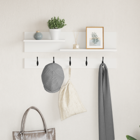 Perchero de pared Blanco 90 x 15 x 36 cm Madera contrachapada