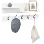 Perchero de pared Blanco 90 x 15 x 36 cm Madera contrachapada