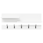 Perchero de pared Blanco 90 x 15 x 36 cm Madera contrachapada