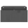 Solid pine wood monitor stand in gray, 70x27.5x15 cm by vidaXL, Computer bases and risers - Ref: Foro24-813966, Price: 31,10 ...