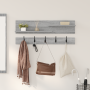 Perchero de pared con estante Gris sonoma 90 x 15 x 36 cm