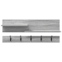 Perchero de pared con estante Gris sonoma 90 x 15 x 36 cm