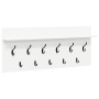 Perchero de pared Blanco 100 x 40 x 12 cm Madera contrachapada