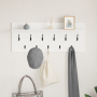 Perchero de pared Blanco 100 x 40 x 12 cm Madera contrachapada