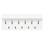 Perchero de pared Blanco 100 x 40 x 12 cm Madera contrachapada