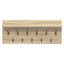 Perchero de pared con estante Roble Sonoma 100 x 40 x 12 cm