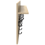 Perchero de pared con estante Roble Sonoma 100 x 40 x 12 cm
