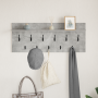 Perchero de pared con estante Gris hormigón 100 x 40 x 12 cm