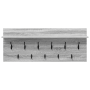 Perchero de pared con estante Gris sonoma 100 x 40 x 12 cm