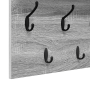Perchero de pared con estante Gris sonoma 100 x 40 x 12 cm