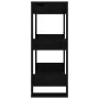 Estantería/divisor de espacios madera pino negro 60x35x91 cm de vidaXL, Librerías y estanterías - Ref: Foro24-813883, Precio:...