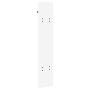 Perchero de pared Blanco 20 x 1.5 x 100 cm Madera contrachapada