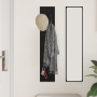 Perchero de pared Roble negro 20 x 1.5 x 100 cm