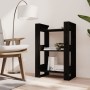 Regal/Raumteiler aus schwarzem Kiefernholz, 60 x 35 x 91 cm von vidaXL, Bücherregale und Regale - Ref: Foro24-813883, Preis: ...