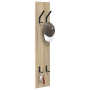 Perchero de pared Roble Sonoma 20 x 1.5 x 100 cm