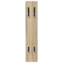 Perchero de pared Roble Sonoma 20 x 1.5 x 100 cm