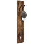 Perchero de pared Roble ahumado 20 x 1.5 x 100 cm