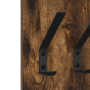 Perchero de pared Roble ahumado 20 x 1.5 x 100 cm