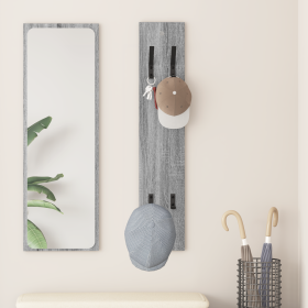 Perchero de pared Gris sonoma 20 x 1.5 x 100 cm
