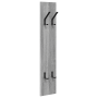Perchero de pared Gris sonoma 20 x 1.5 x 100 cm