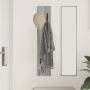 Perchero de pared Gris sonoma 20 x 1.5 x 100 cm