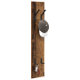 Perchero de pared Madera antigua 20 x 1.5 x 100 cm