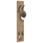 Perchero de pared Roble artisan 20 x 1.5 x 100 cm