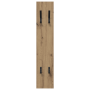 Perchero de pared Roble artisan 20 x 1.5 x 100 cm