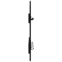 Perchero de pared con almacenamiento Roble negro 60 x 3 x 82 cm