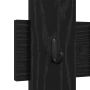 Perchero de pared con almacenamiento Roble negro 60 x 3 x 82 cm
