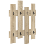 Perchero de pared Roble de Sonoma 60 x 3 x 82 cm