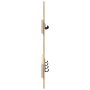 Perchero de pared Roble de Sonoma 60 x 3 x 82 cm
