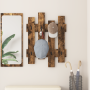 Perchero de pared Roble ahumado 60 x 3 x 82 cm