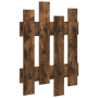 Perchero de pared Roble ahumado 60 x 3 x 82 cm