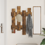 Perchero de pared Roble ahumado 60 x 3 x 82 cm
