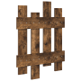 Perchero de pared Roble ahumado 60 x 3 x 82 cm