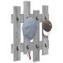 Perchero de pared con almacenamiento Gris sonoma 60 x 3 x 82 cm