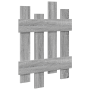 Perchero de pared con almacenamiento Gris sonoma 60 x 3 x 82 cm