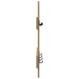 Perchero de pared Roble artesanal 60 x 3 x 82 cm