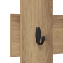 Perchero de pared Roble artesanal 60 x 3 x 82 cm